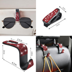 CAR PASS interior set in red coordinates accessories for a cohesive look