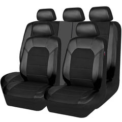 CAR PASS leather and 3D air mesh front seat cover enhances interior style and comfort.