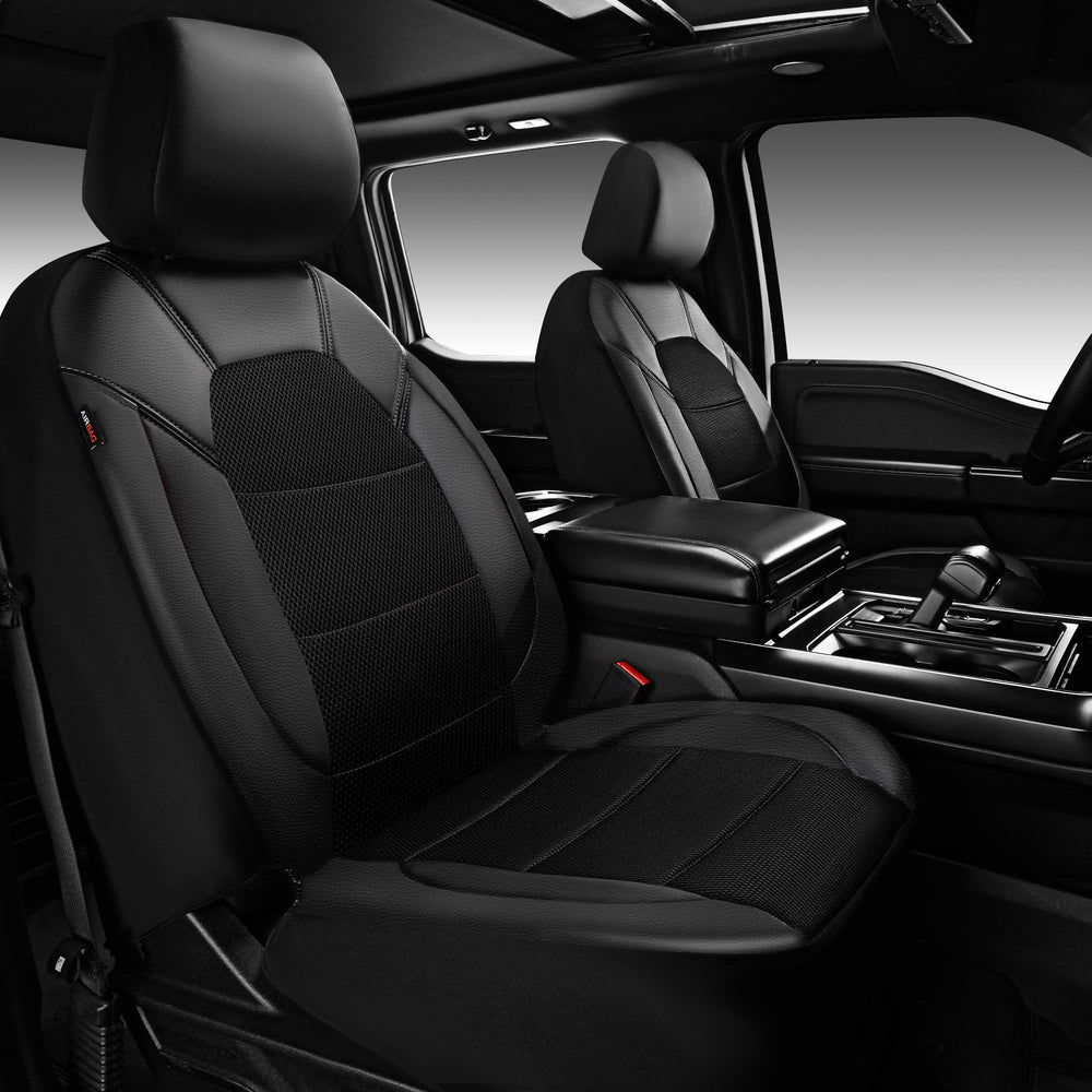 CAR PASS headrest covers set fits securely and refreshes cabin aesthetics.