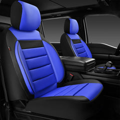 CAR PASS leather front seat cover with sport design enhances cabin style and comfort.
