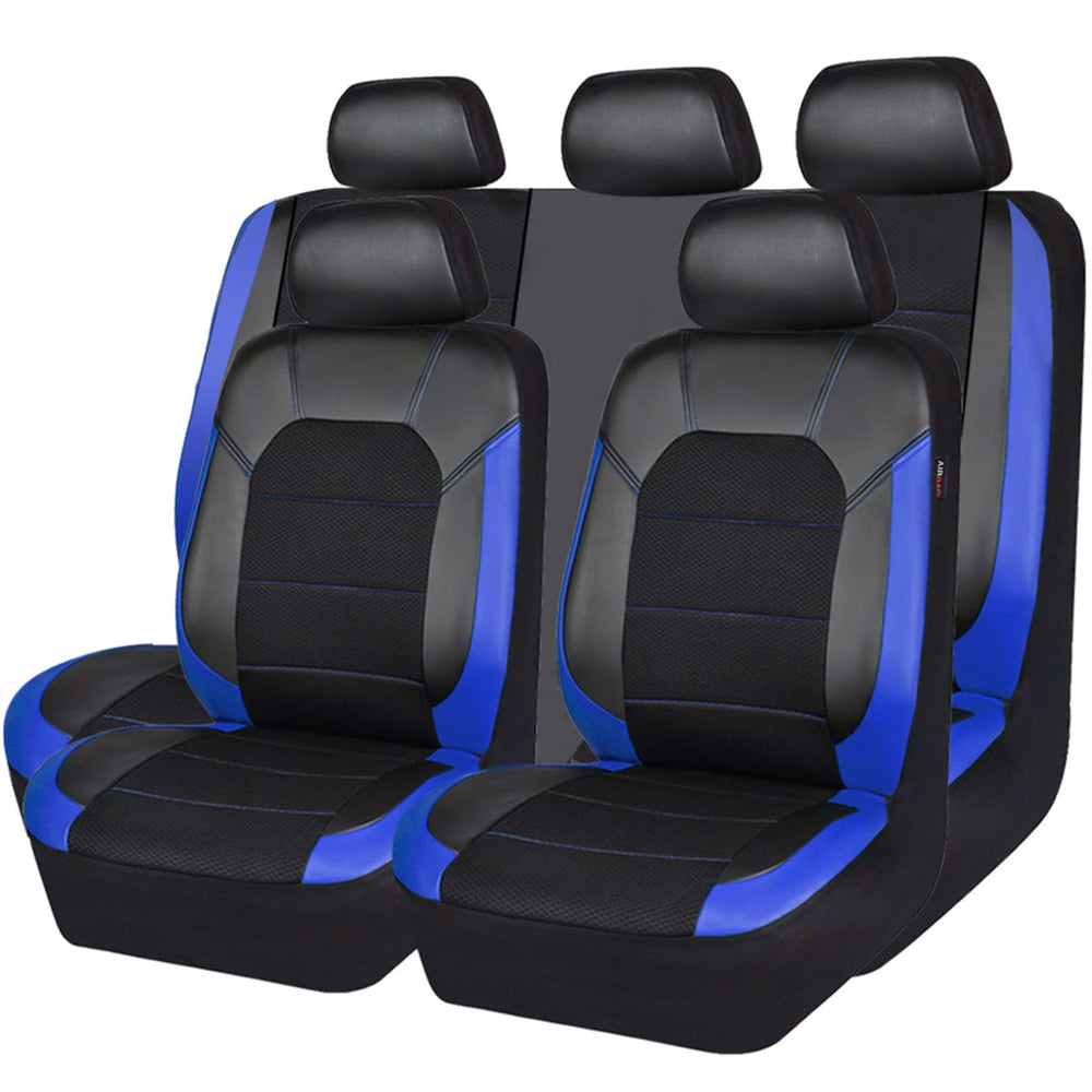 CAR PASS leather seat cover front left with sporty look and airbag compatibility