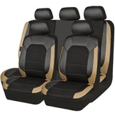 CAR PASS leather seat cover front seat quilted design for premium interior upgrade.