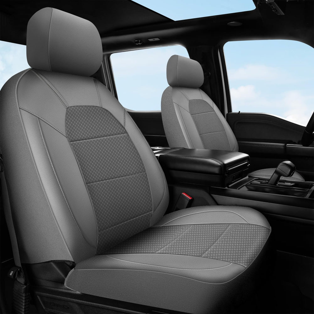 CAR PASS rear bench cover in gray protects upholstery and refreshes the cabin.
