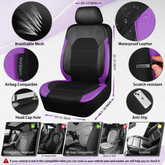 CAR PASS leather seat cover for the rear bench harmonizes interior styling and protection.