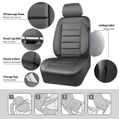 CAR PASS 3D foam back support, side view, reduces fatigue on long drives.