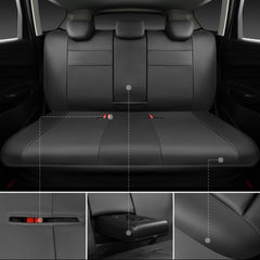 CAR PASS airbag-compatible stitching, side view, reliable protection during deployments.