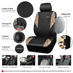 CAR PASS leopard cup holders protect drinks and match interior
