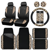 CAR PASS leopard seat cover enhances style while protecting upholstery