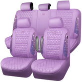 CAR PASS light purple bling-diamond front-left seat cover sparkles and protects.
