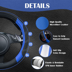 CAR PASS Line Rider anti-slip inner ring keeps cover in place during driving.