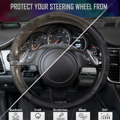 CAR PASS Line Rider black carbon fiber finish enhances interior aesthetics