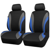 CAR PASS Line Rider blue front seat covers set adds a sporty cabin look.