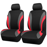 CAR PASS Line Rider front seat covers in red and black add sporty style and durable protection.