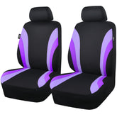 CAR PASS Line Rider purple front seat cover enhances sporty style and protection.