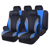 CAR PASS Line Rider Sporty full-set seat covers in black and blue protect seats