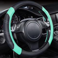CAR PASS Line Rider steering wheel cover fits 14-15 inch wheels for secure grip