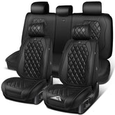 CAR PASS luxury leather seat covers full set protect seats while enhancing interior style.