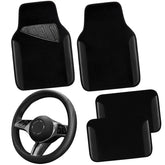 CAR PASS microfiber steering wheel cover showing premium grip and interior protection