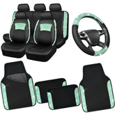 CAR PASS mint leather lace front seat cover protects and elevates your car interior