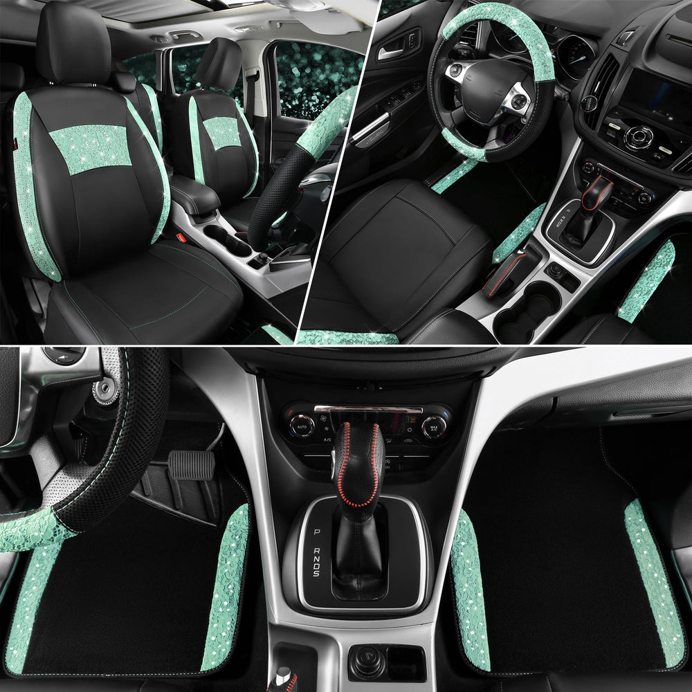 CAR PASS mint leather lace rear seat cover shields rear seats from stains