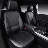 CAR PASS Nappa leather front-seat cover showing luxurious texture and full protection