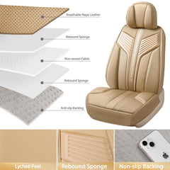 CAR PASS full-coverage seat covers protect against spills and wear.