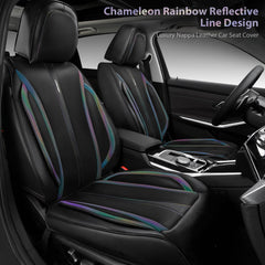 CAR PASS Nappa leather seat covers storage pocket back adds organization for essentials