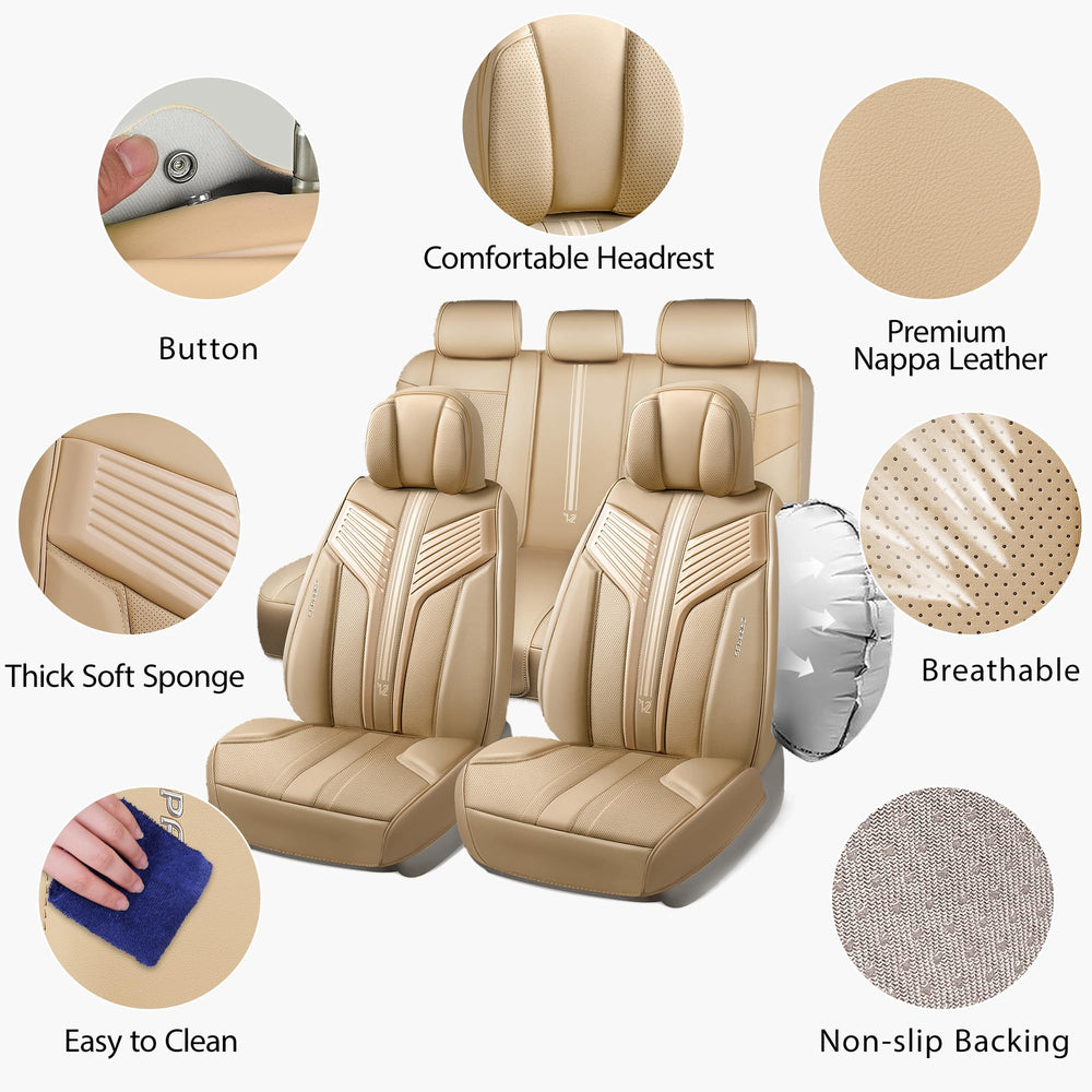 CAR PASS waterproof and breathable fabric shields seats year-round.