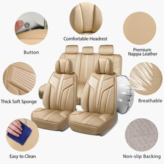 CAR PASS waterproof and breathable fabric shields seats year-round.