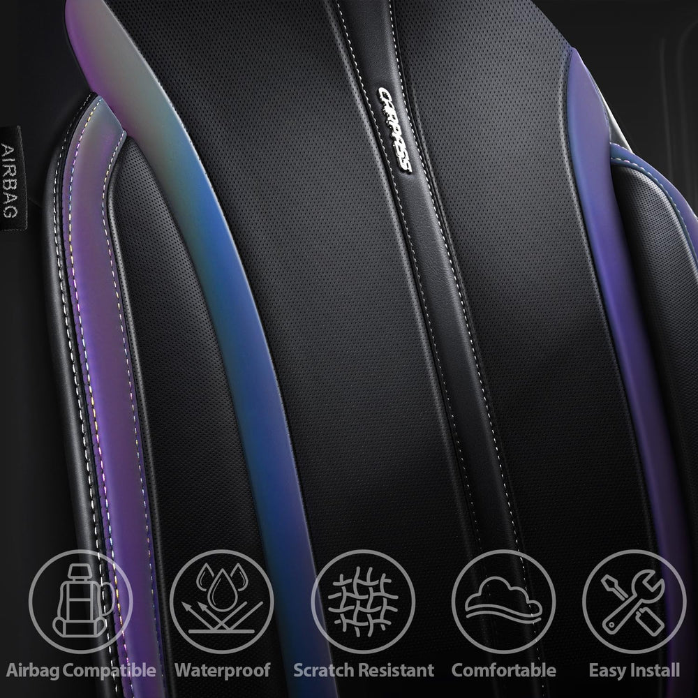 CAR PASS Nappa leather seat covers waterproof fabric highlights easy cleaning in daily use