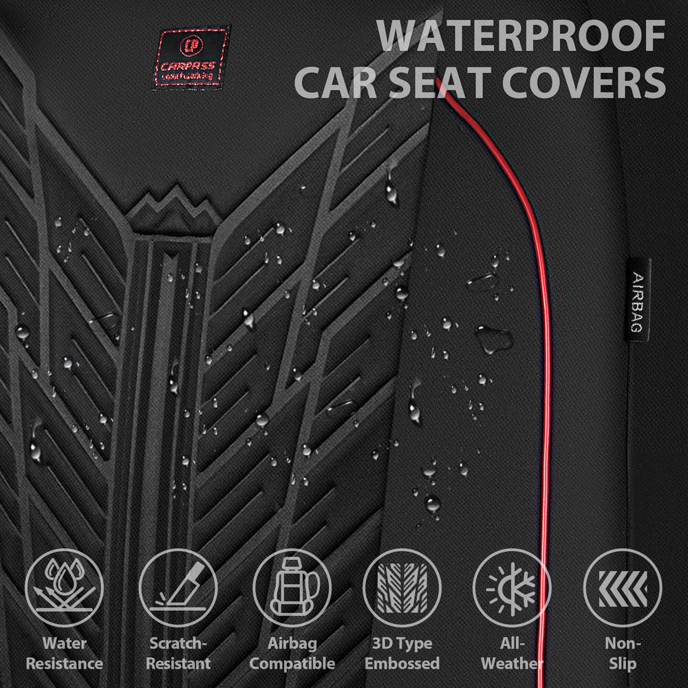 CAR PASS non-slip texture stabilizes the seat during driving.