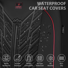 CAR PASS non-slip texture stabilizes the seat during driving.