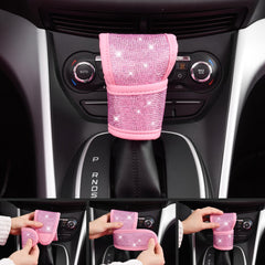 CAR PASS pink bling start button rings create a chic focal point.