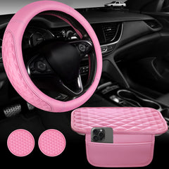 CAR PASS pink interior set creates a coordinated cabin look.