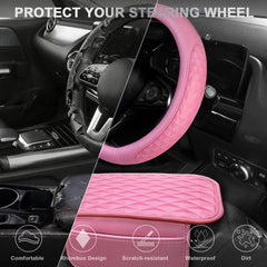 Close-up CAR PASS coaster pink non-slip base for stability.