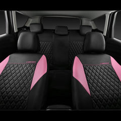 CAR PASS full set enhances interior aesthetics with a cohesive pink look.