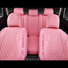 CAR PASS Pink Nappa Leather material is waterproof and easy to clean