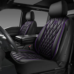CAR PASS Piping Luxury seat cover front main view shows stylish protection and luxury feel