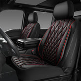 CAR PASS piping luxury front seat cover with diamond stitching protects seats
