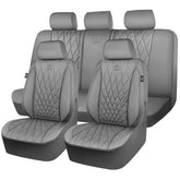 CAR PASS piping luxury leather seat covers for five seats protect against spills