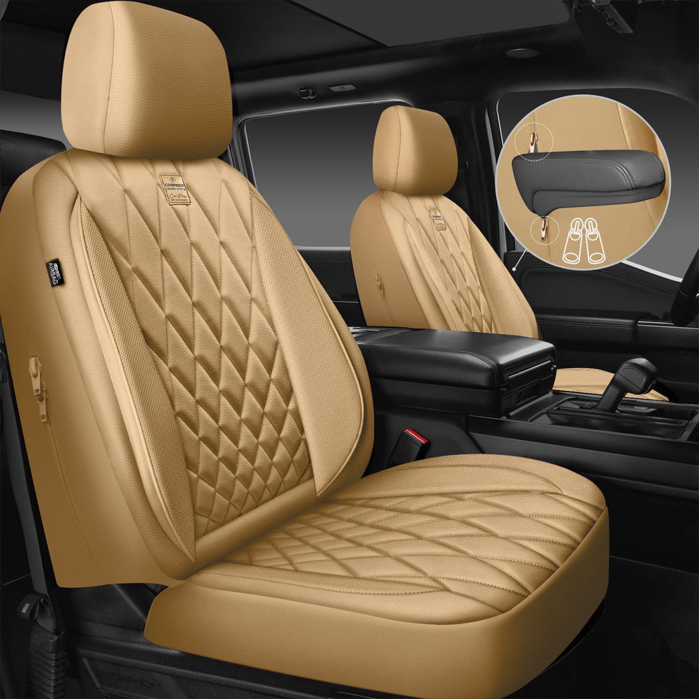 CAR PASS front seat cover with anti slip backing keeps coverage stable during drives