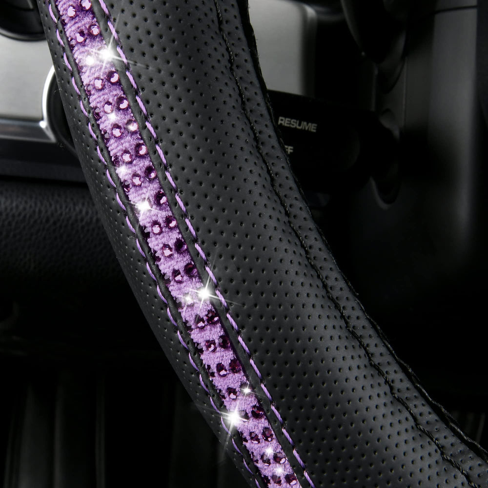 Premium microfiber leather feels soft with durable sparkle