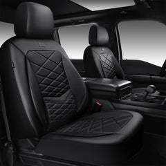 CAR PASS premium Nappa leather front seat cover offers luxury protection and easy care