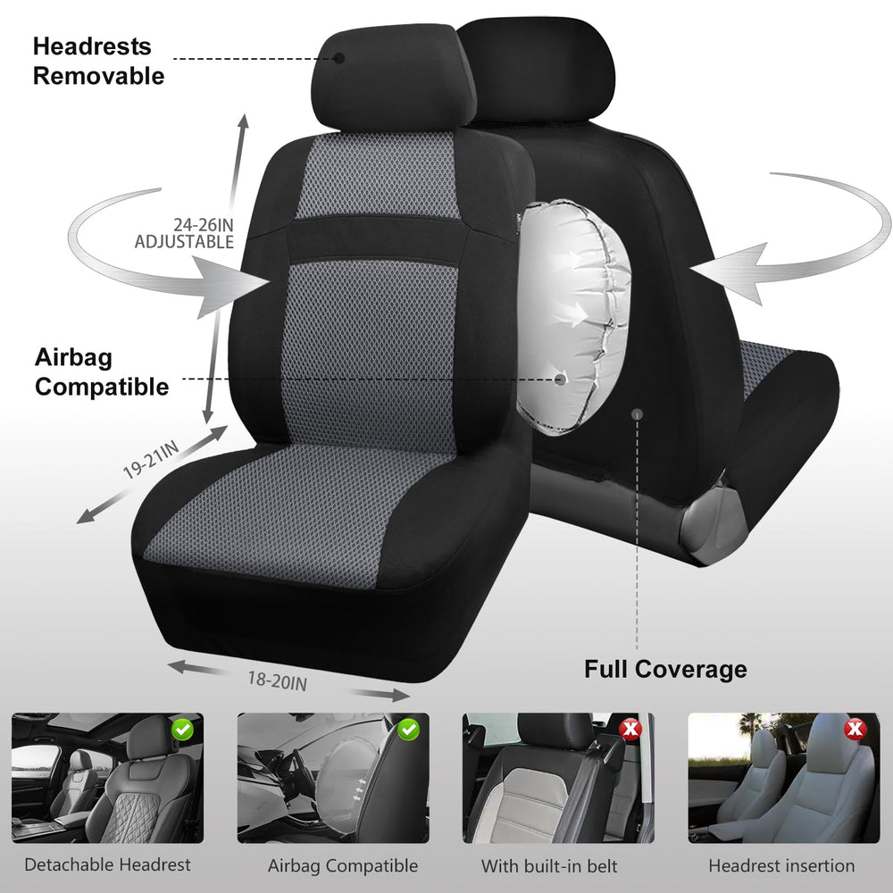 CAR PASS protective fabric shields seats from wear, spills, and pet claws.