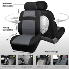 CAR PASS protective fabric shields seats from wear, spills, and pet claws.