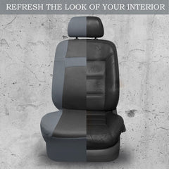 CAR PASS pure gray interior seat cover enhances modern cabin aesthetics.