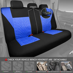 CAR PASS quick-install seat covers simplify setup with reserved holes