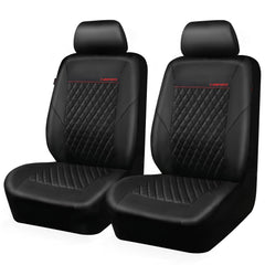 CAR PASS quilting leather front seat covers provide durable protection and a premium look.