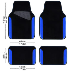 CAR PASS Rainbow front right floor mat featuring waterproof surface for easy cleaning