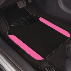 4-piece CAR PASS set covers front and rear mats for versatile vehicle protection.